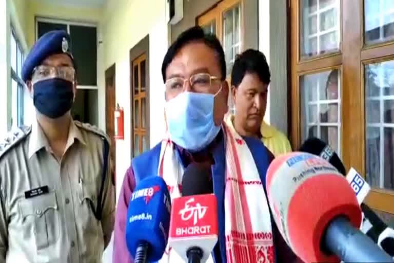 state disaster management authority minister jogen mohan visited jorhat