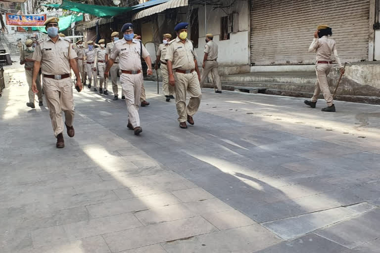 अजमेर की खबर, flag march