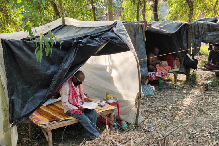 migrated laborer taken self quarantine in jungle