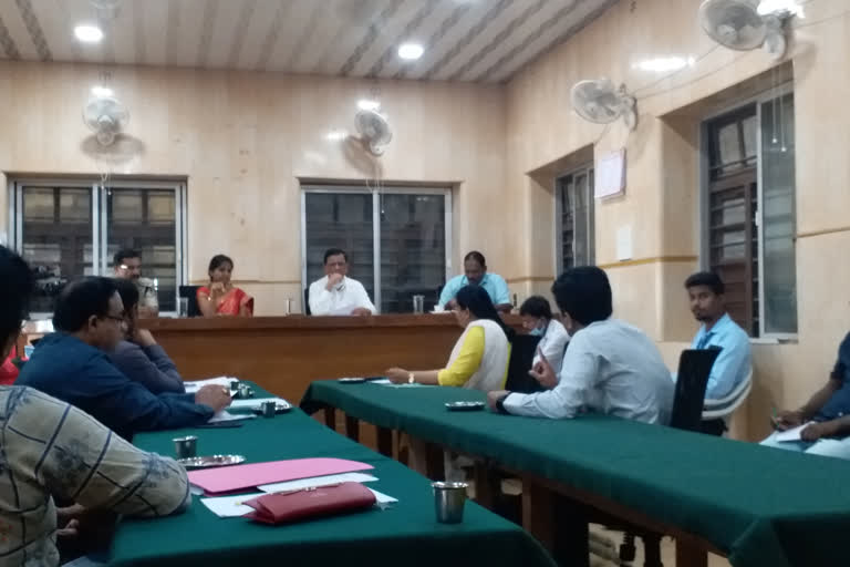 MLA Bopayya meeting with various officials