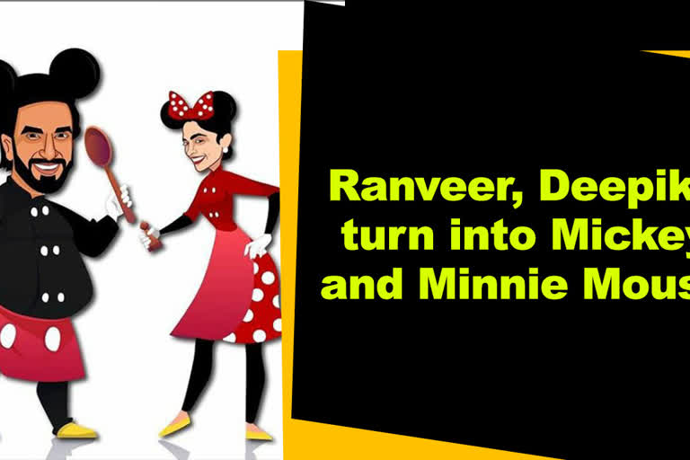 ranveer deepika channel inner mickey and minnie mouse