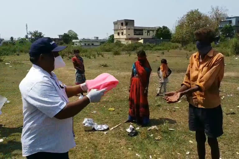 distributed food to the poor