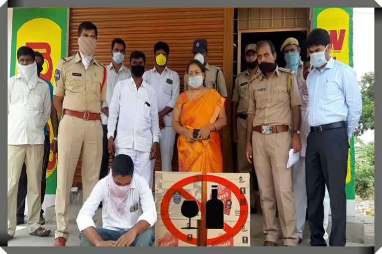 wines shop seized in vangapalli by excise officers in yadadri bhuvangiri district