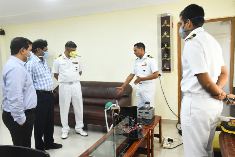 visakha naval dockyard employee made oxygen equipment