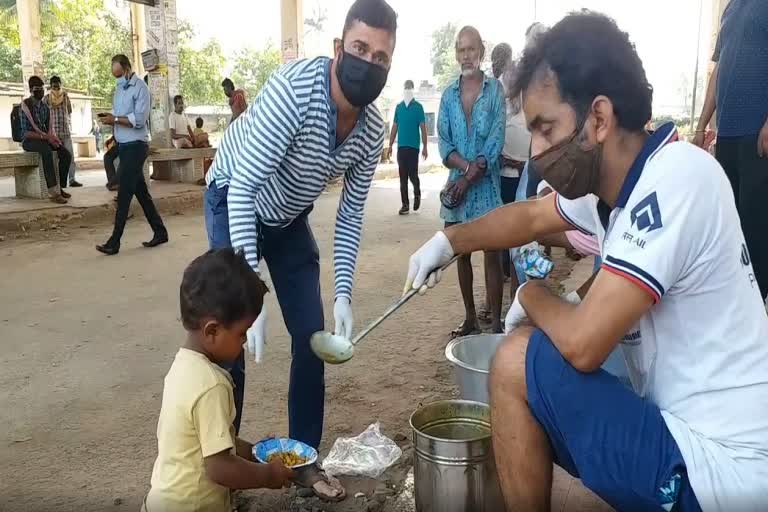 BMC provided cooked food to the needy people