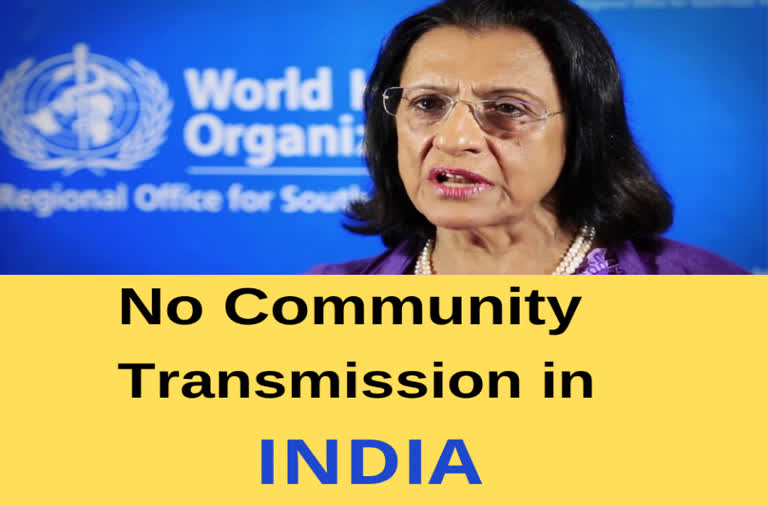 No community transmission in India yet: WHO Regional Head