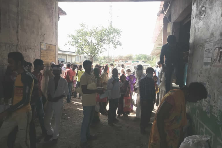 Ration shops are not following social distance