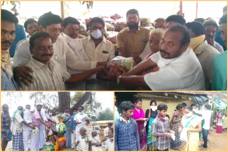 donors distributed essential needs to poor people in visakha district