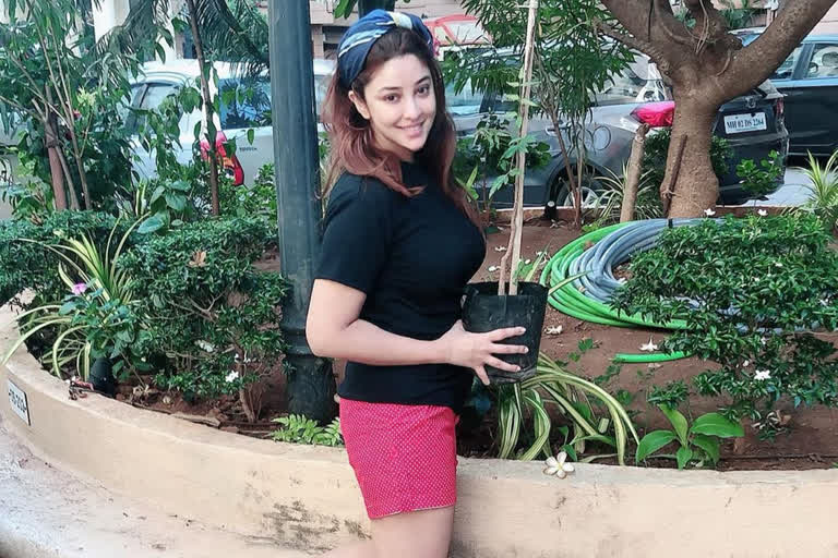 payal ghosh, payal ghosh takes to gardening, पायल घोष, गार्डनिंग कर अपना वक्त बिता रहीं पायल घोष, लॉकडाउन डायरी