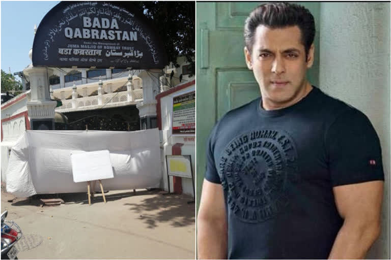 salman khan shares empty street closed qabrastans pics