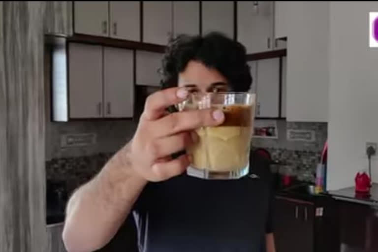 Rakesh Mayya accept  Dalgona Coffee Challenge