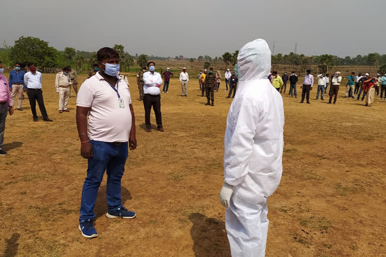 Mock drill regarding Corona at Sahibganj