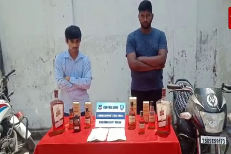 two persons arrest of the accused in the wines