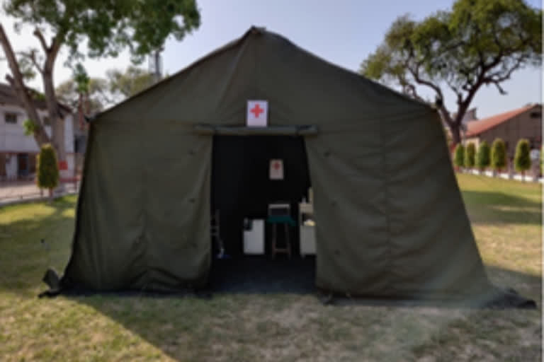 OFB develops two bed tents for quarantine of corona patients in any terrain