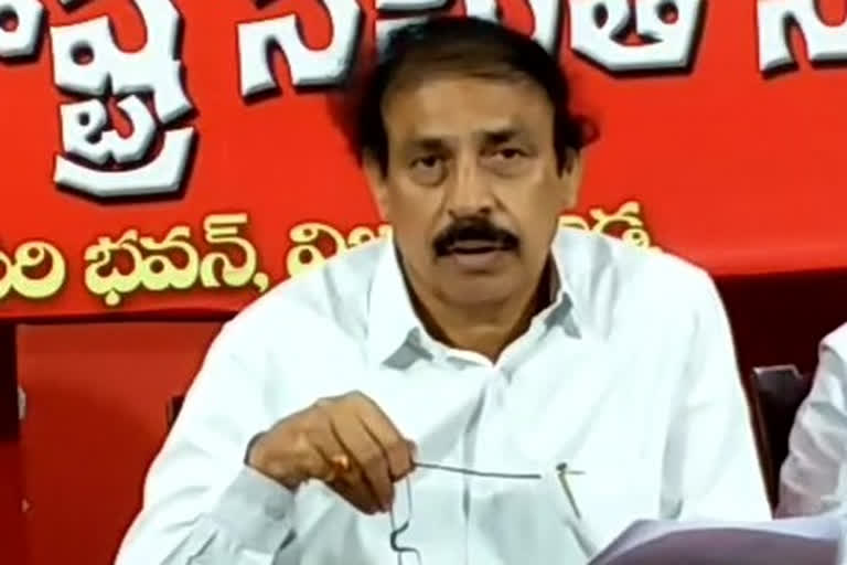 cpi ramakrishna on ycp govt over ramesh kumar removed as sec