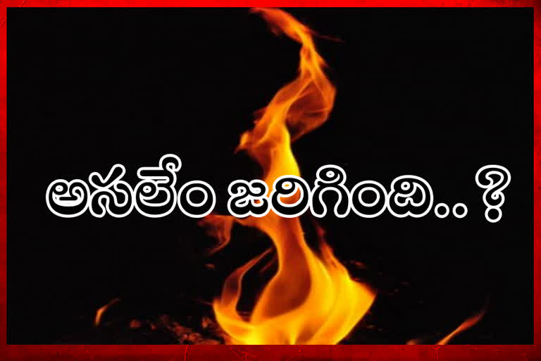 Woman burned alive at tharigodu in chittoor district