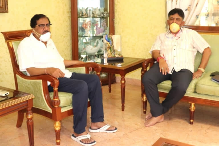 kpcc president DKS met to dr.g.parmeshwar today