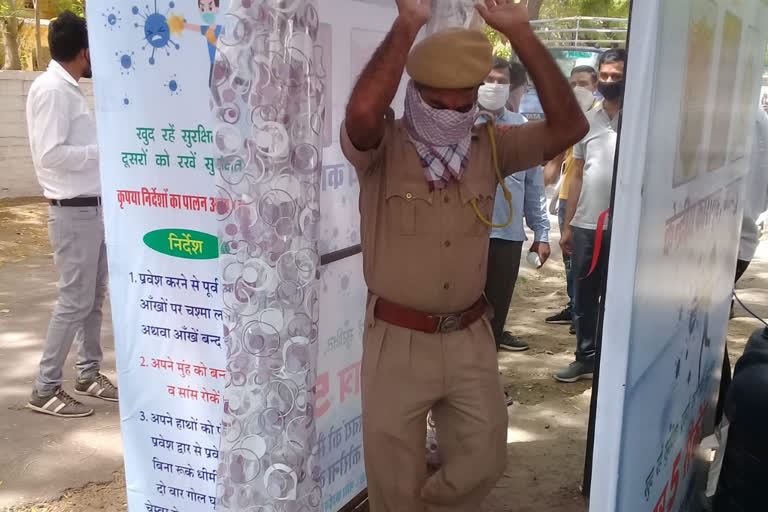 jodhpur news, rajasthan news, jodhpur jail, sanitizer machine installed