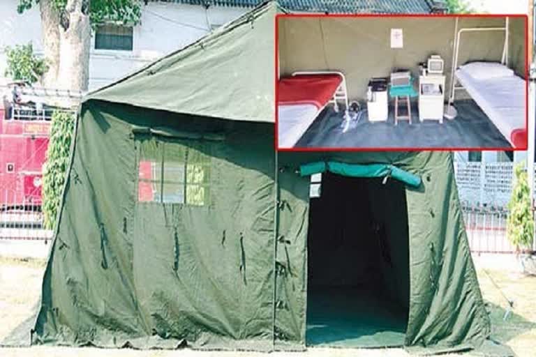 Ordnance Factory Board comes up with isolation tents