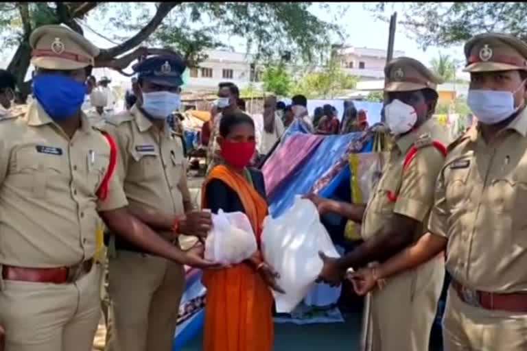 The police  provided the necessities for the poor