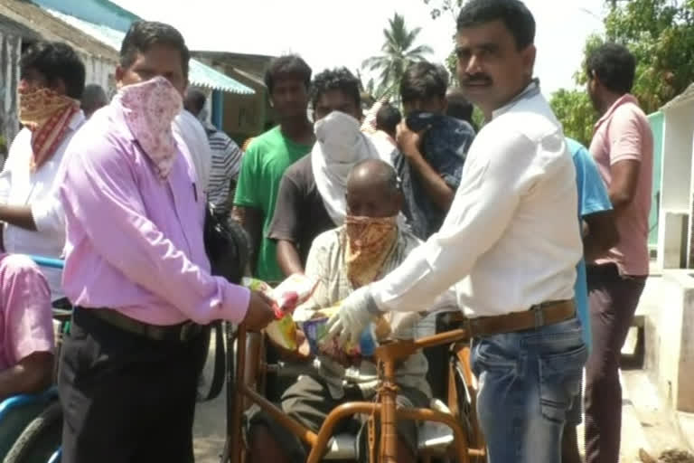 Distribution of Essential Items to the Poor in Vijayanagaram