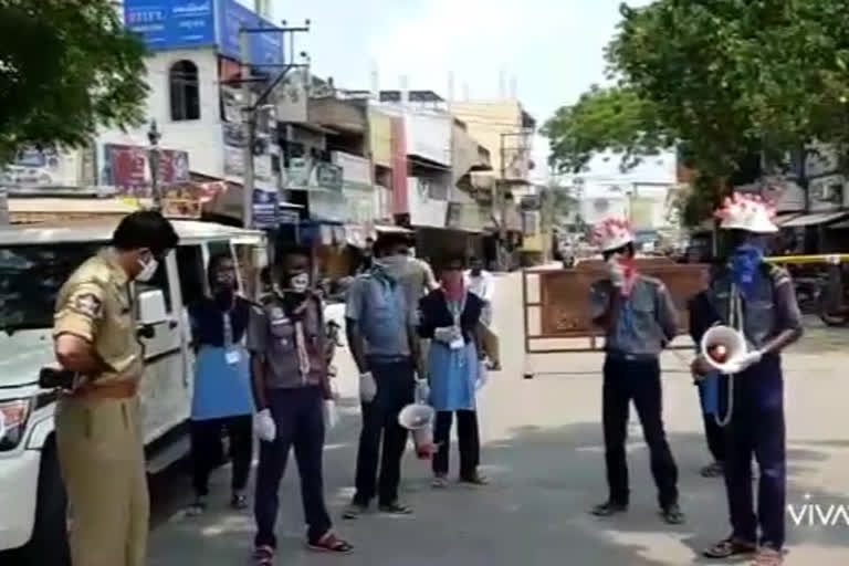 Students  are aware of physical distance in Srikalahasti