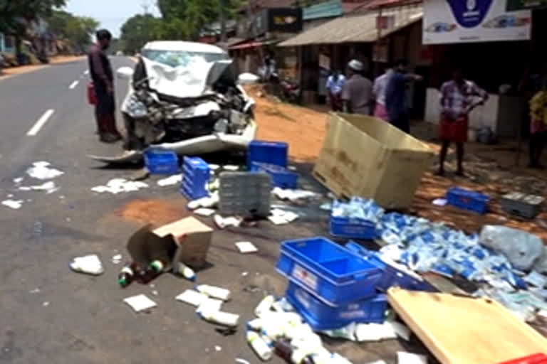 PATTAMBI CAR ACCIDENT  ആമയൂര്‍ അപകടം  amayoor accident  പിക്കപ്പ് വാന്‍ അപകടം  കൊടുമുണ്ട സ്വദേശി അഭിരാം