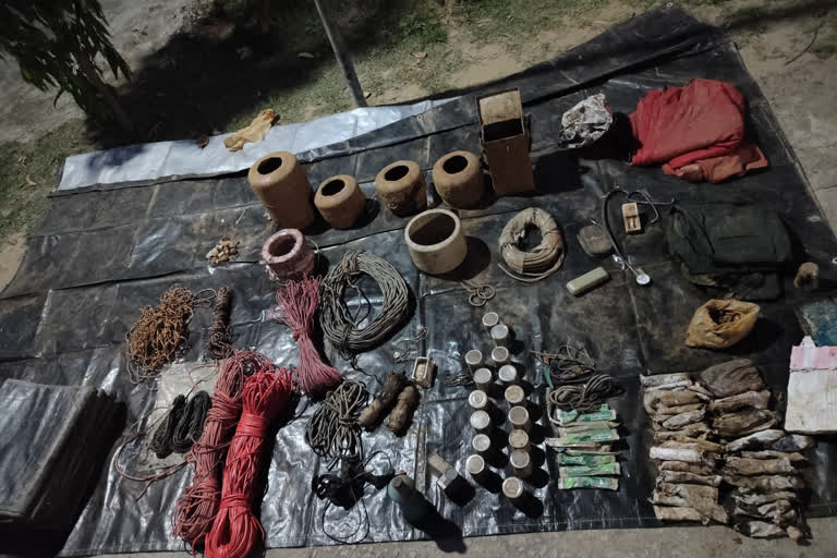 Police recovered several explosives in secret