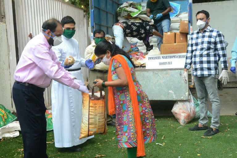 christian people celebrates ester by distributing food grain