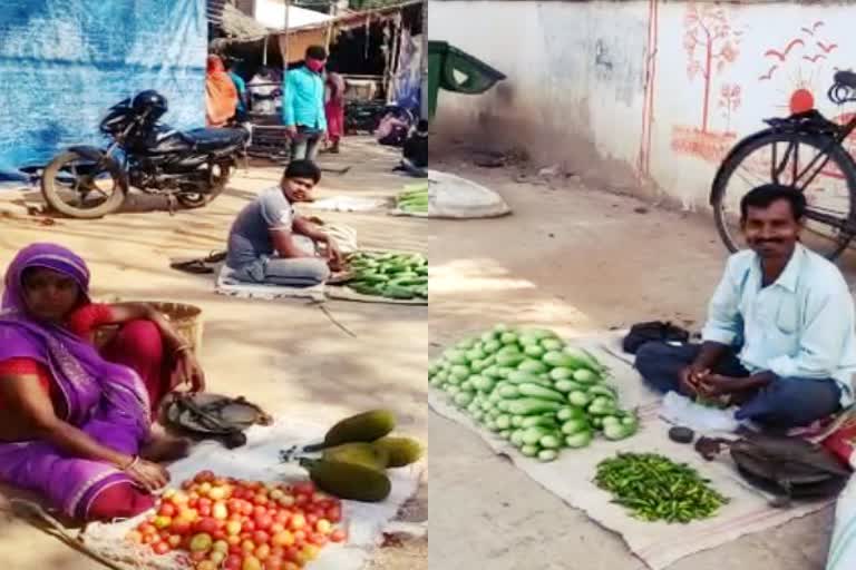 Vegetable sellers getting frustrated due to lockdown in dumka