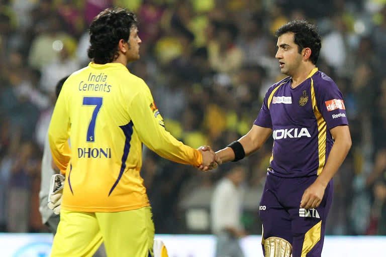 Dhoni and gambhir