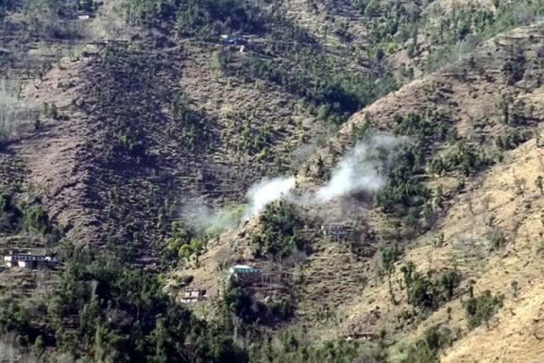 Line of control International border Mortar shells Mendhar sector இந்திய எல்லையில் பாகிஸ்தான் துப்பாக்கிச் சூடு பாகிஸ்தான் துப்பாக்கிச் சூடு துப்பாக்கிச் சூடு