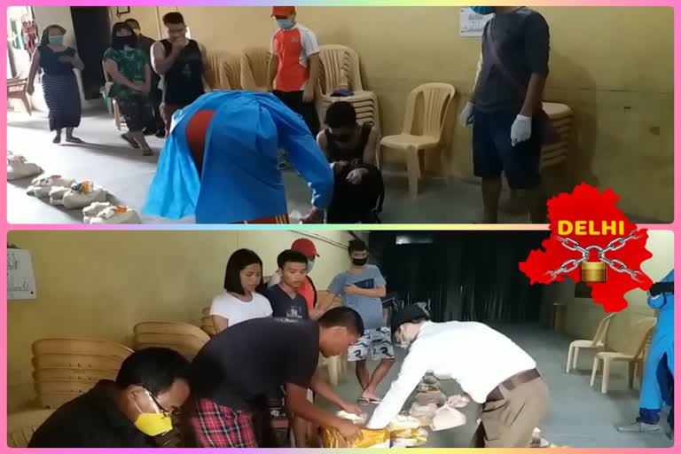 RSS workers distributed ration to the Christians of North East due to lockdown