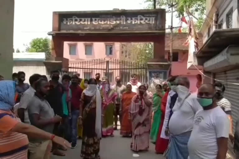 Local people protest against the construction of Quarantine Center