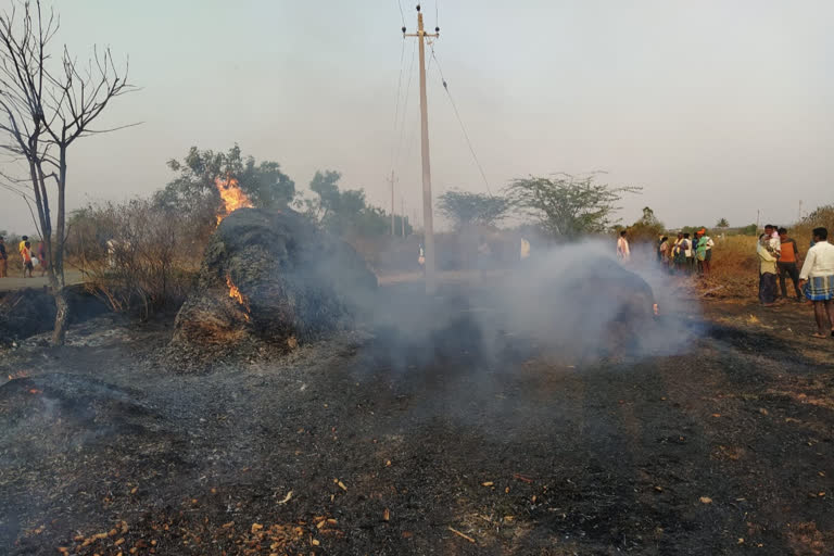 crop Burning in Chorunoor village