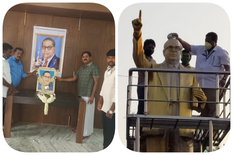 ambedkar birthday celebrations at jammalamadugu