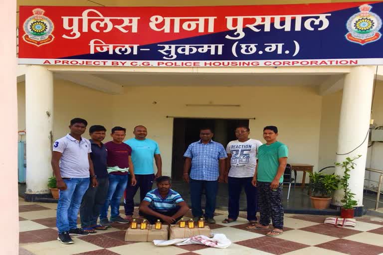 liquor smuggler arrested in sukma