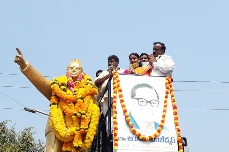 Ambedkar birth anniversary at visakhapattanam