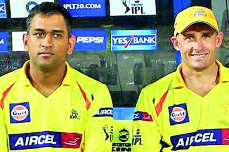 Dhoni and Hussey