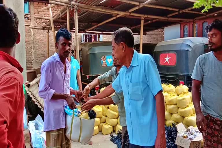 food donated by district administration in diphu