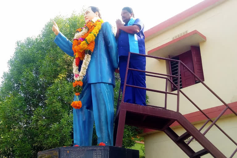 Ambedkar jayanthi celebration in Krishna adst challapali