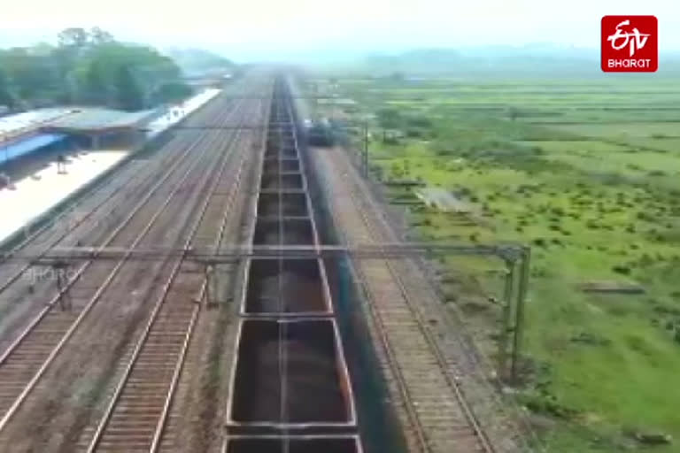 using drone camera in araku railway station