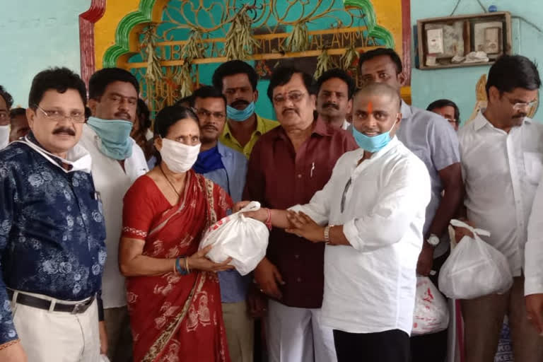 essentials giving to poor by ap speaker son in amadalavalasa