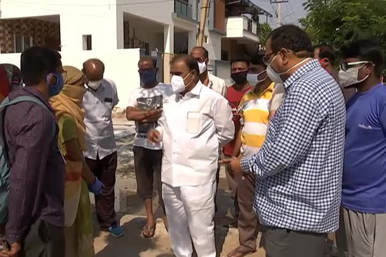 Mla anantha venkat ramireddy Visit In Red Zone