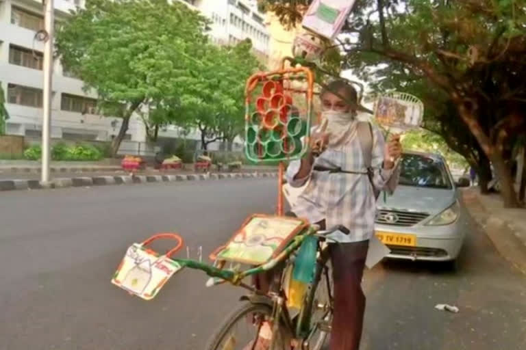 Hyderabad cyclist rides 20-30 km to spread awareness about COVID-19