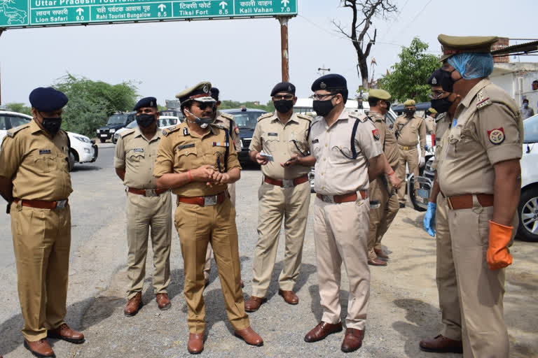 कोरोनावारस के चलते पुलिस ने किया मॉक ड्रिल