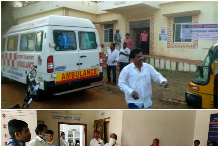 passengers in ambulance driver lost his job at munchungipattu paderu manyam