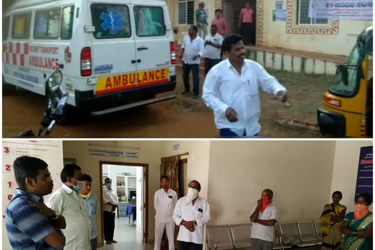 ambulance driver suspended at paderu in visakhapatnam