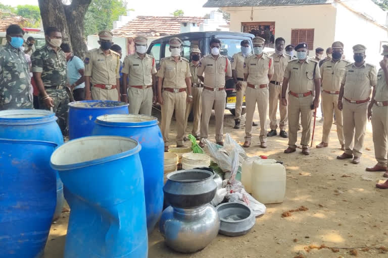 Police raids on Gudumba bases in Janagama district