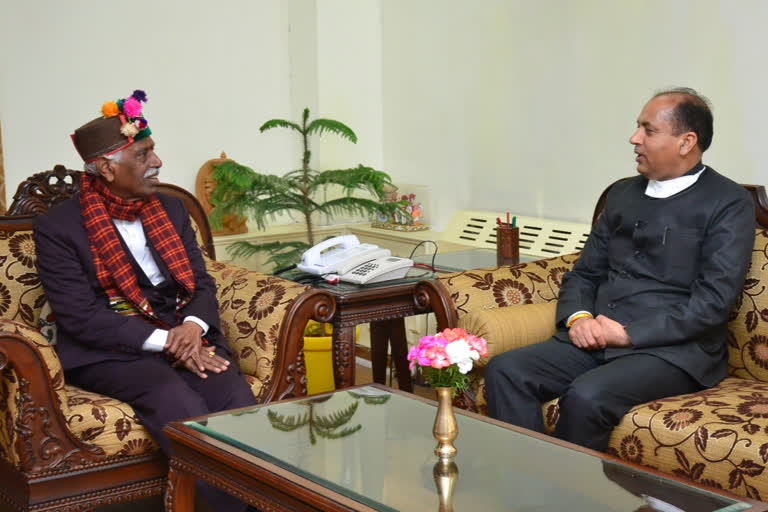 CM jairam thakur met governer bandaru dattatreya